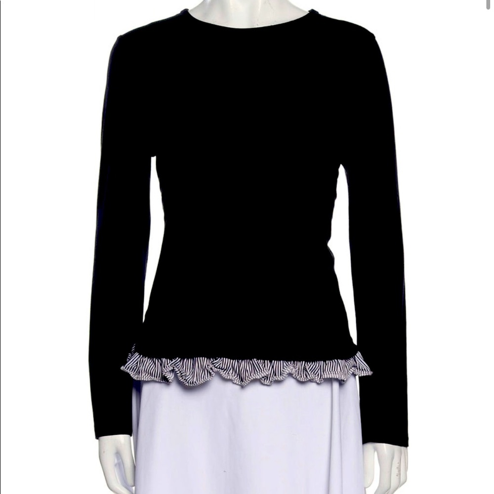 Kate Spade Bateau Neckline Long Sleeve Top